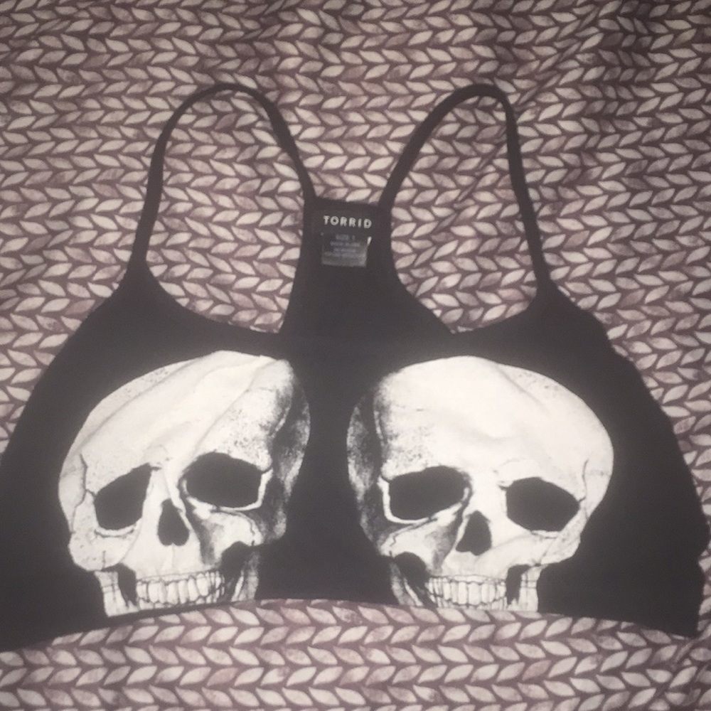 4 for 20$ skull racer back bra/shirt